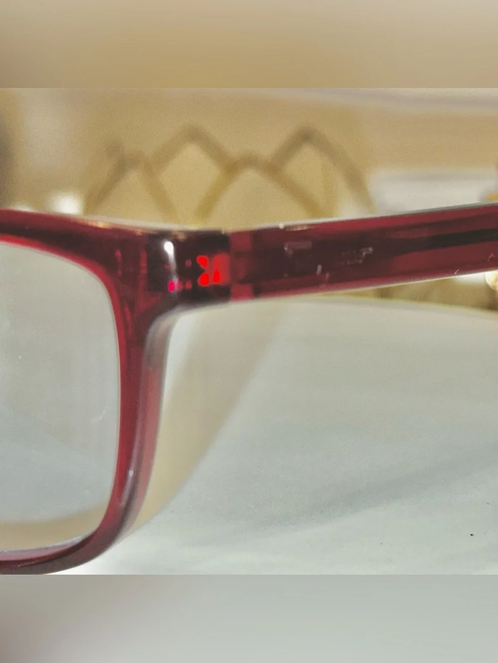 Salvatore Ferragamo SF2886 Vibrant Red Transparent Rx Eyeglass Frames EUC Italy
